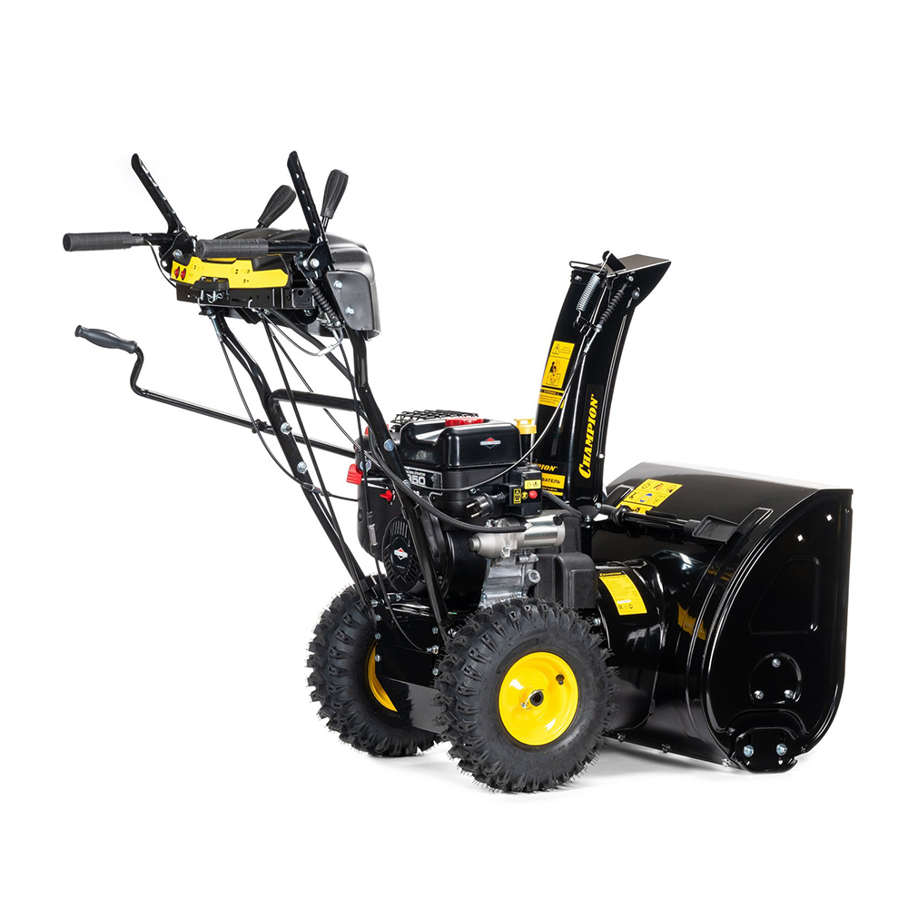 Снегоотбрасыватель CHAMPION ST761BS (6,5лсB&S950 61см6F/2Rколеса3л78,5кг эл.стартер,фара,обогрев)