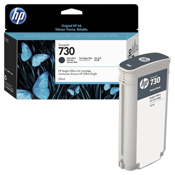 Картридж HP 730 (P2V65A) для DesignJet T1600/T2600/T1700 черный матовый (130 мл)
