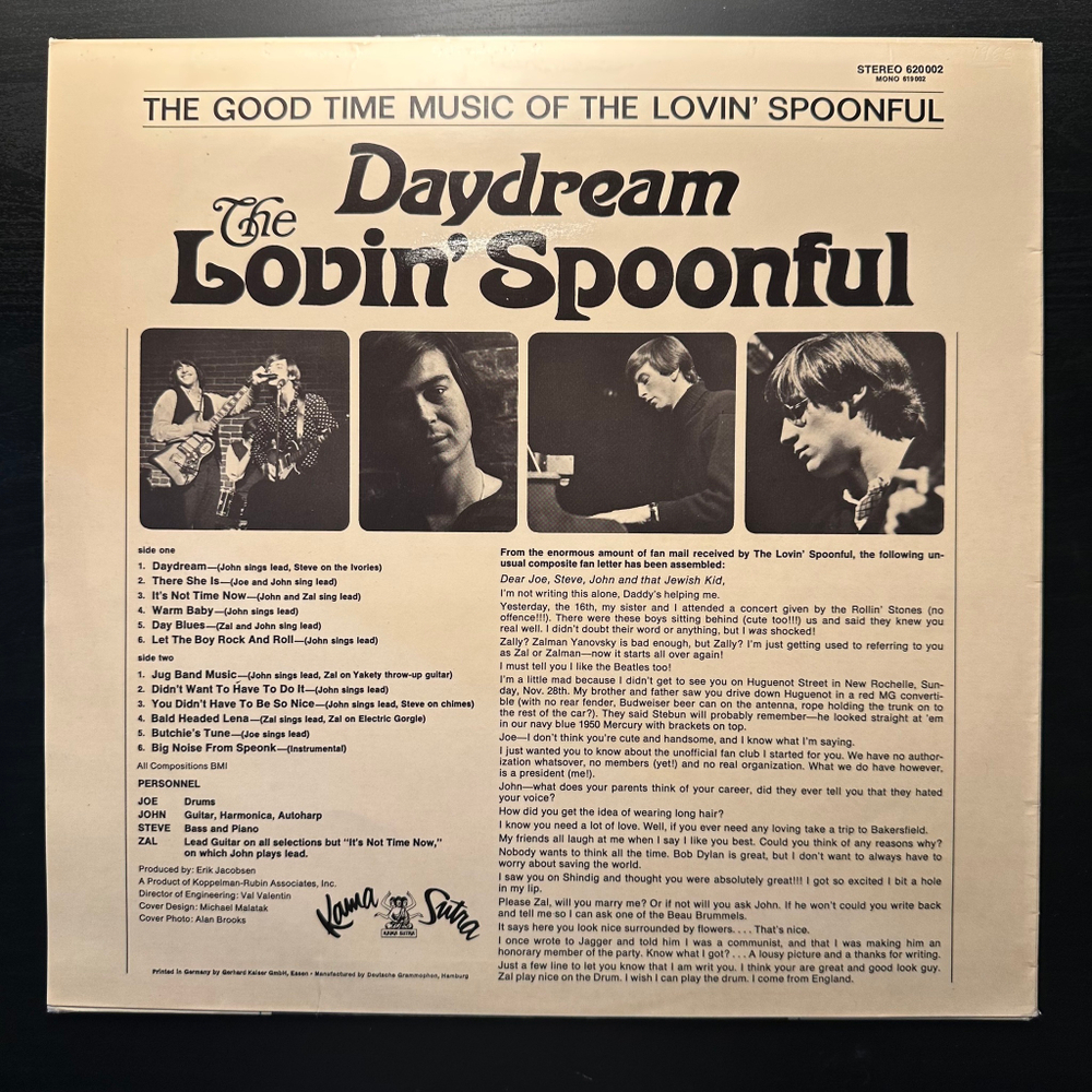 The Lovin' Spoonful - Daydream (Германия 1966г.)