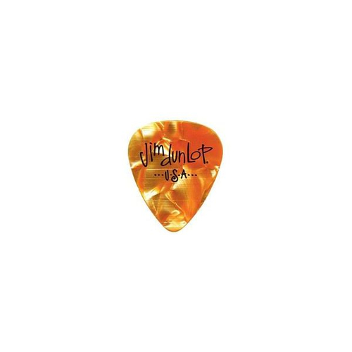 Dunlop 483P08HV Celluloid Orange Pearloid Heavy 12Pack медиаторы, жесткие, 12 шт.