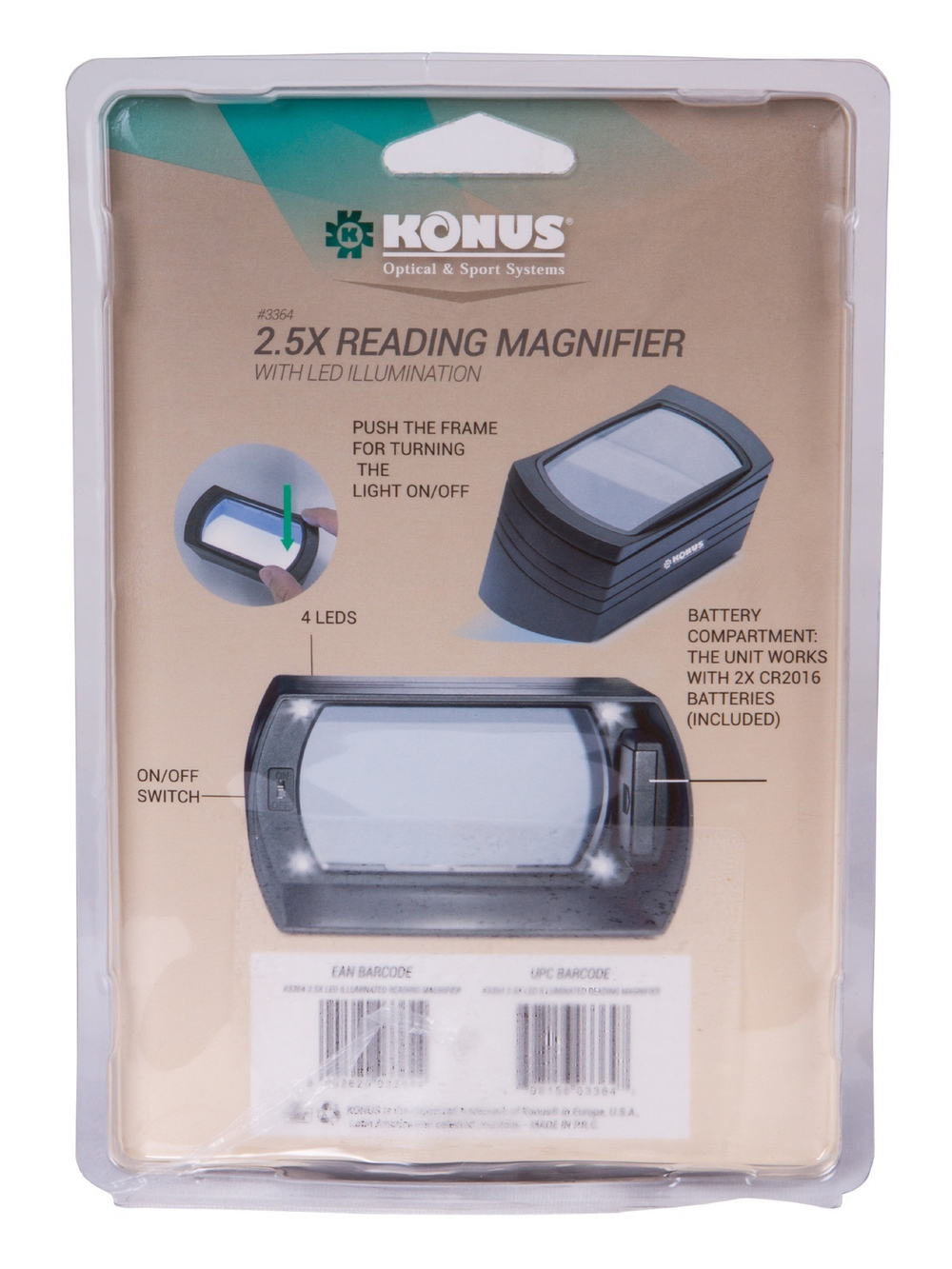 Лупа Konus Reading 2,5x