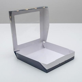 Коробка с ламинацией «Present», 20 х 20 х 4 см