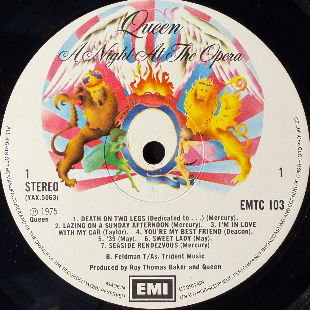 Queen ‎– A Night At The Opera (Англия 1975г.)