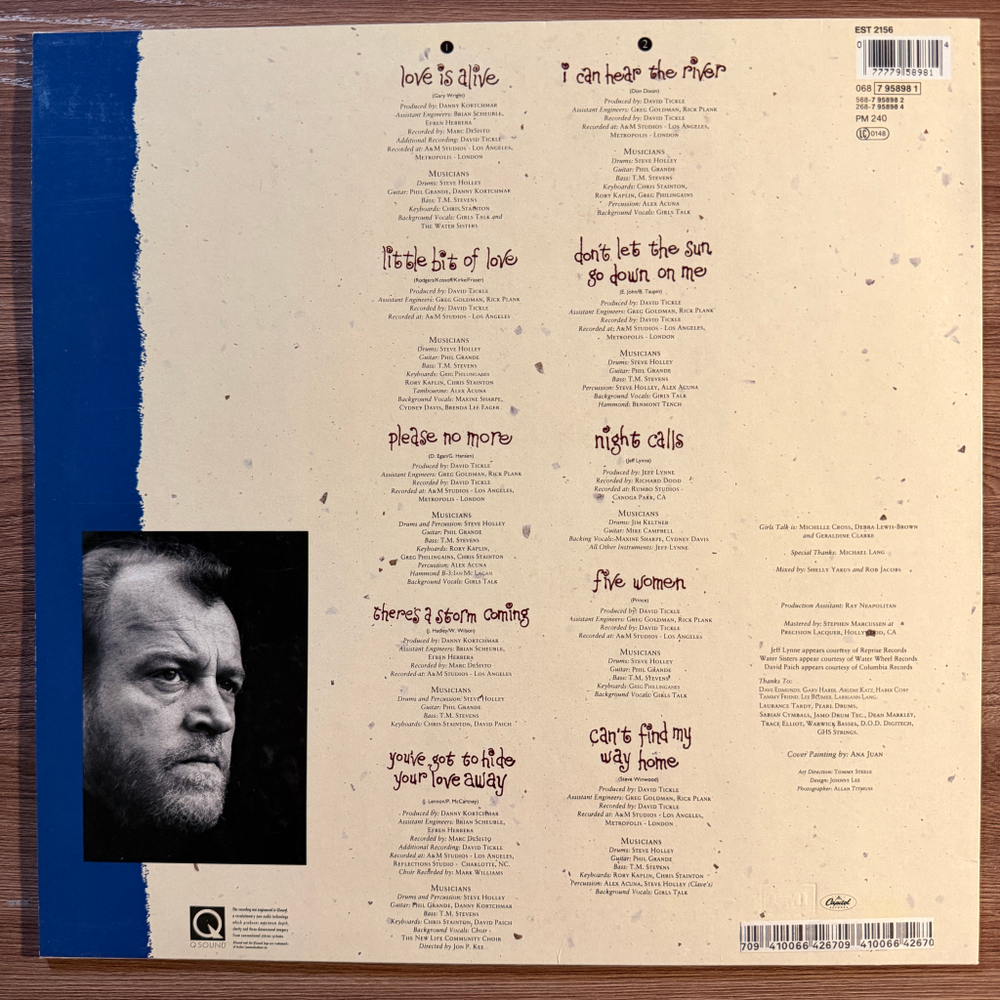 Joe Cocker ‎– Night Calls (Европа 1991г.)