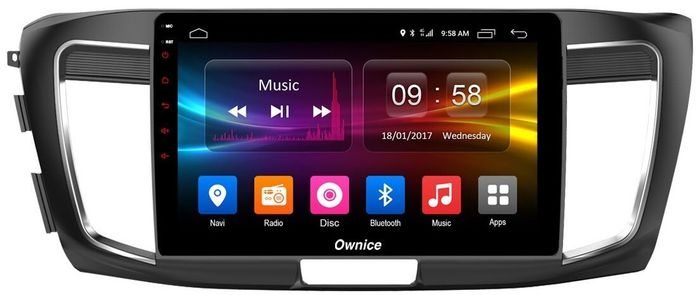 Магнитола для Honda Accord 9 2013-2015 (CR2) - Kuberg OL-1642 QLed, Android 12, Быстрая, CarPlay, 4G SIM-слот