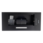 Вытяжка кухонная MACBI S-BOX-60A1 (BLACK) черный, D120мм, 850 м3/ч, полновстраиваемая, мотор 70Ватт, металл 60см, кнопочное управл.