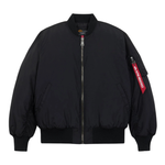 Бомбер Alpha Industries MA-1 Oxford Logo Black (Черный)