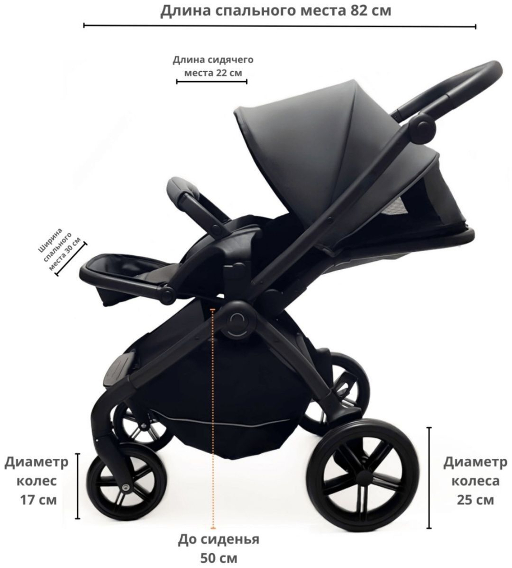 модульная коляска Luxmom 92 (реверсивный блок), автолюлька /темно-серый цвет