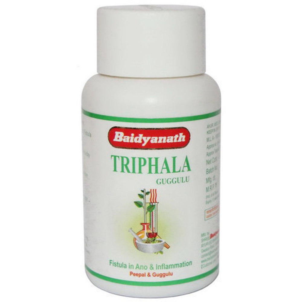 Baidyanath Triphala Guggulu Трифала Гуггул 375 мг 80 таб