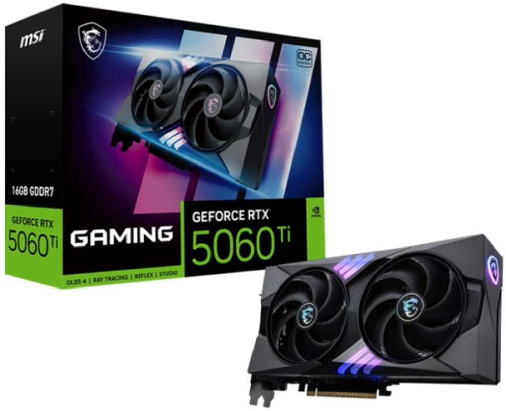 Видеокарта MSI GeForce RTX 5060 TI GAMING OC (RTX 5060 TI 16G GAMING OC)