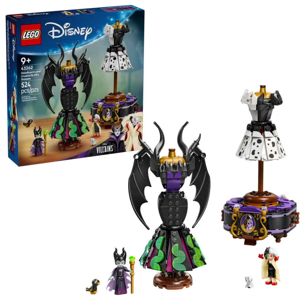 Конструктор LEGO Disney 43262 Платья Малефисенты и Круэллы Де Виль