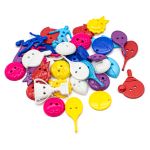 Украшения декоративные: пуговицы Спорт, 30 г, Magic Buttons (Яркие цвета) IBB52-W2