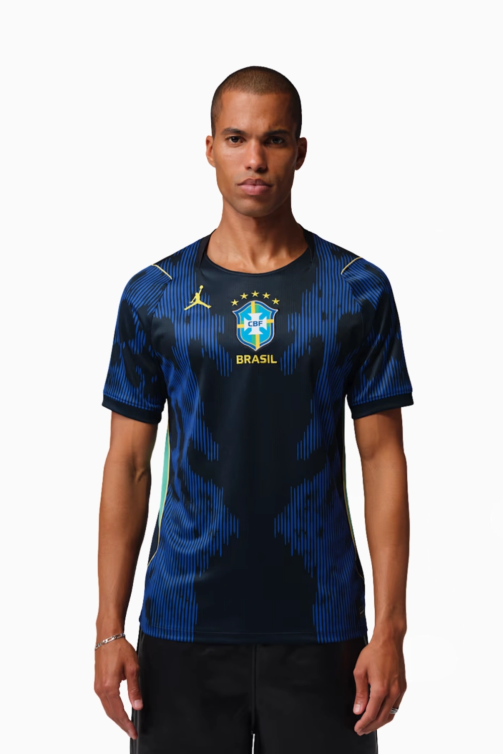 Футболка Nike Brazil x Jordan 2026 Away Stadium - темно-синий