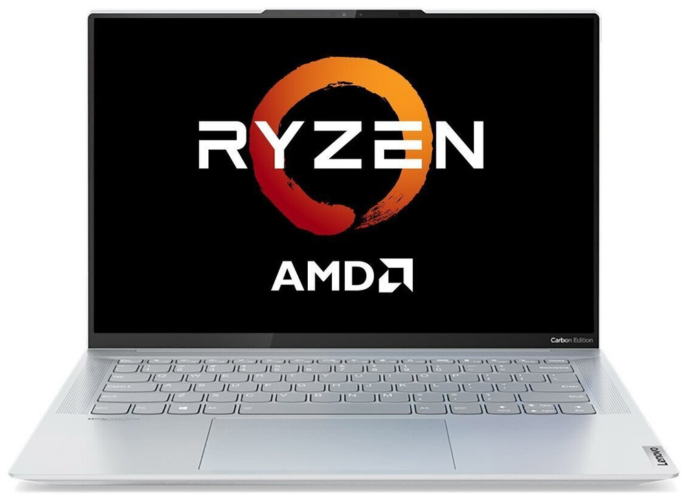 Ультрабук Lenovo Yoga Slim7 Carbon 14 ACN6. CPU: Ryzen 7 5800U, RAM: 16Gb, SSD: 512Gb, GPU: AMD Radeon, OS: DOS, LCD: 2880х1800 пикс. 90Hz, Состояние: B1