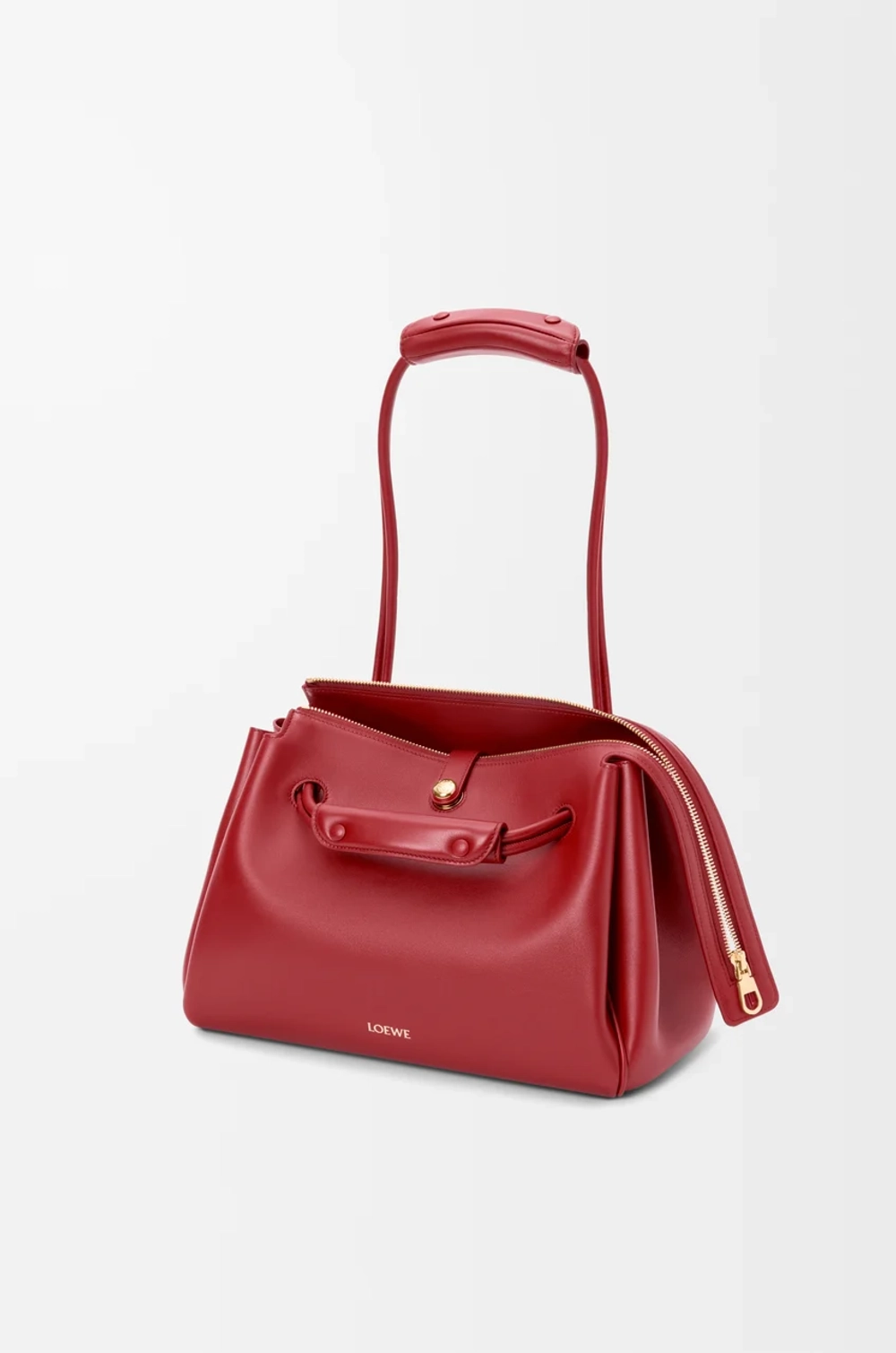 Loewe Сумка Madrid среднего размера из мягкой телячьей кожи, красный