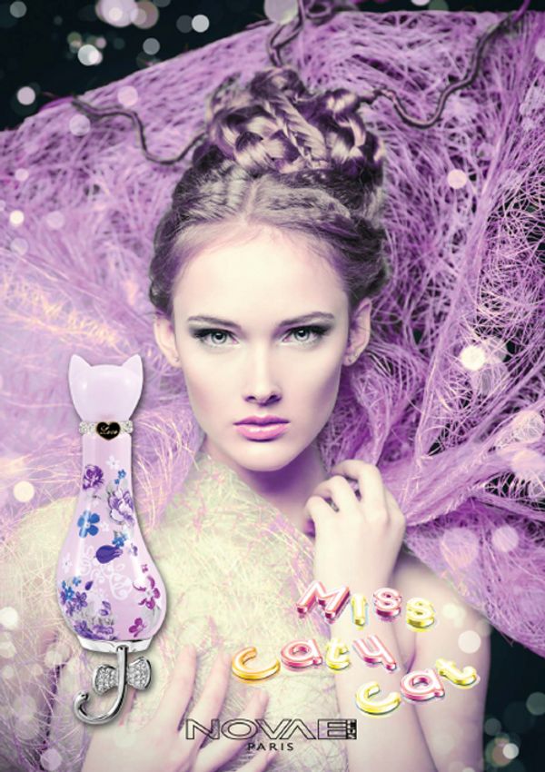 Novae Plus Rose Purple Dress