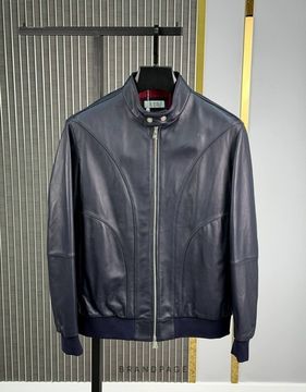 Куртка тёмно-синяя с бордовой подкладкой от Brunello Cucinelli BP5-761147