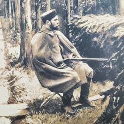 Фотография императора Николая II во время охоты в Беловежской пуще. 2000-е гг.