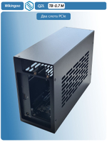 Внешний корпус Wikingoo Q2L с двумя слотами PCIe. Thunderbolt 3/4, USB4.