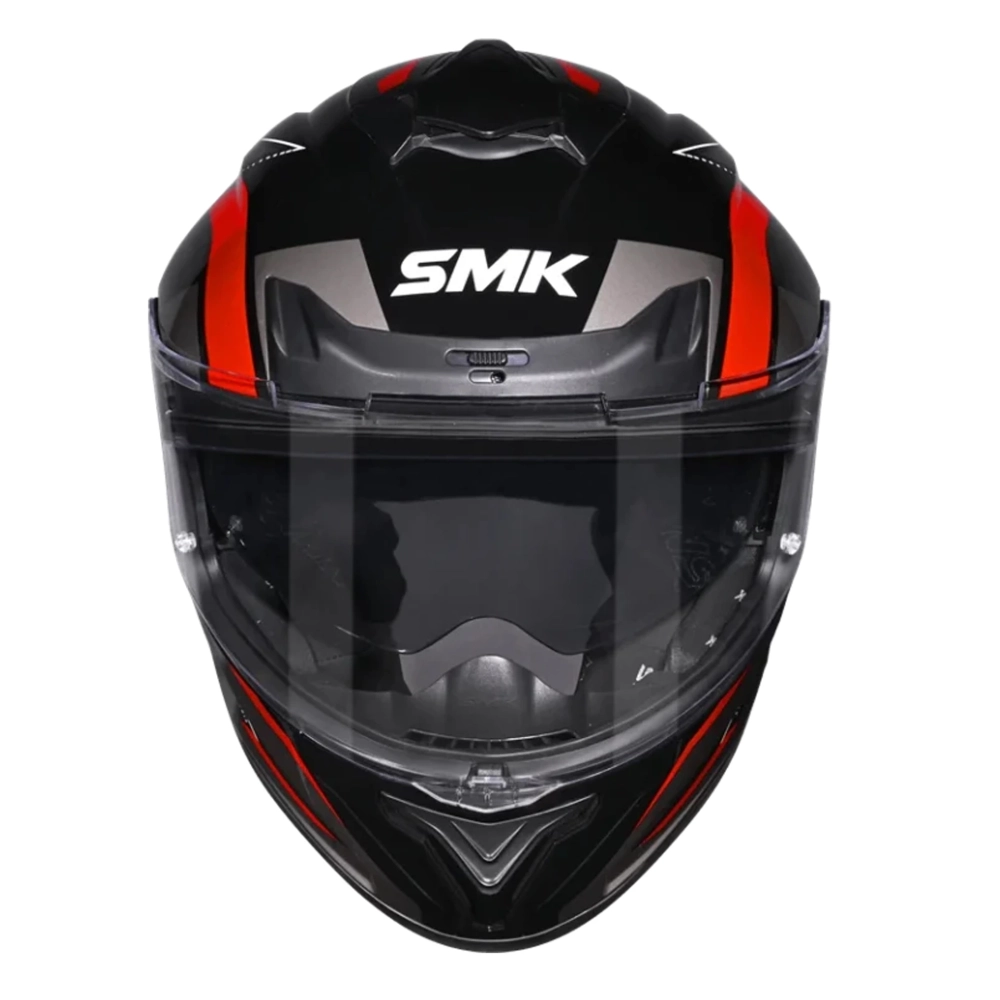 Шлем SMK TYPHOON AZONIX, цвет черный/серый/красный (L)
