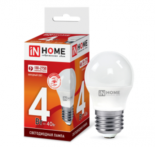 Светодиодная лампа IN HOME LED -A65 25Вт 230В Е27 4000К 2250Лм 709608