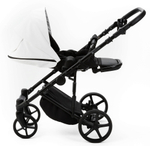 Детская коляска Adamex Zico Deluxe New 3 в 1 ZN-SA01 (БЕЛАЯ КОЖА)