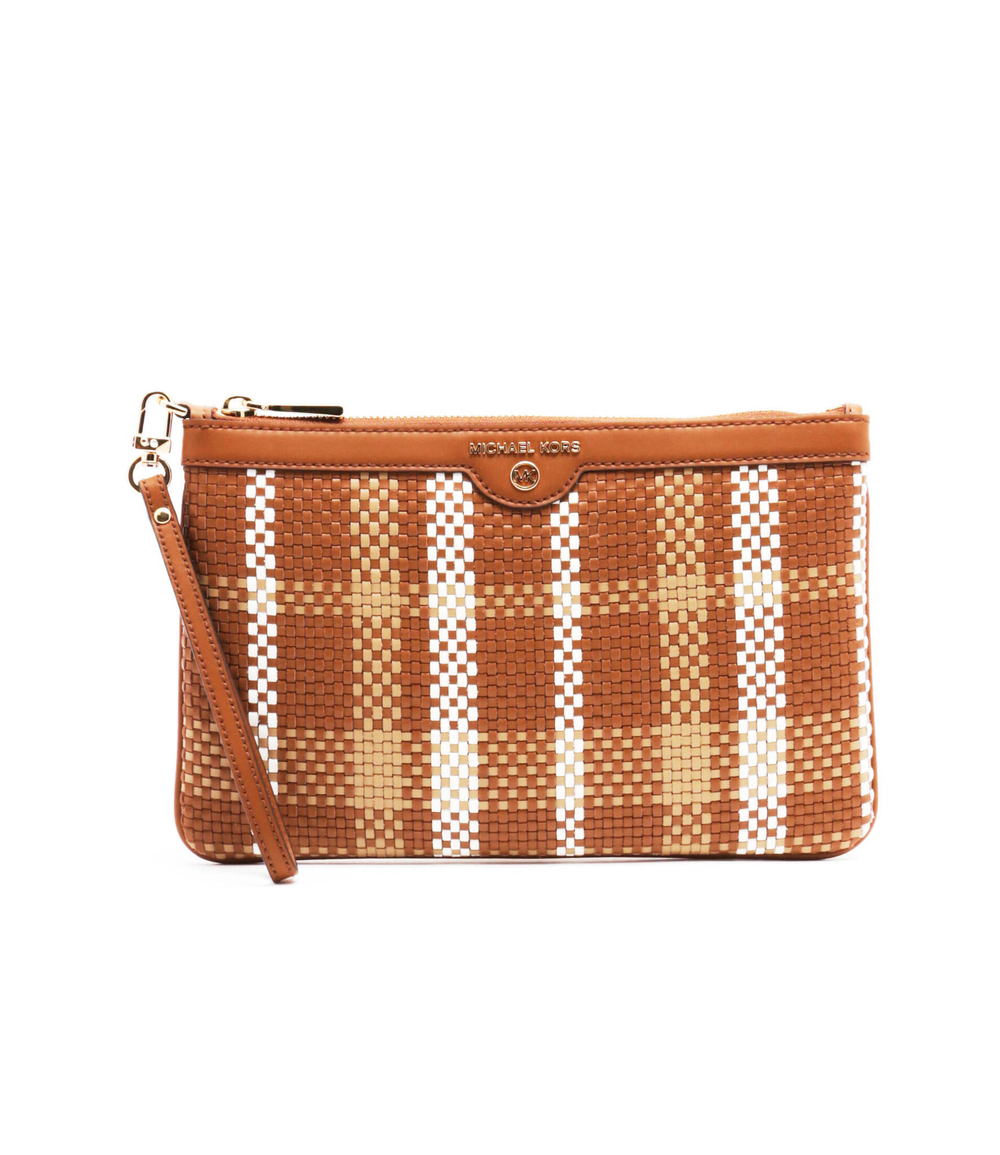 кожаная клатч jet set charm Michael Kors - коричневый(34S2GT9W3U)