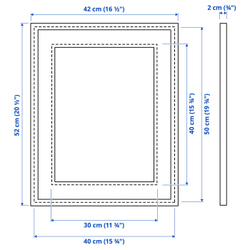 IKEA KNOPPÄNG  (ИКЕА КНОППЭНГ)  -  Рамка - белая 40x50 см