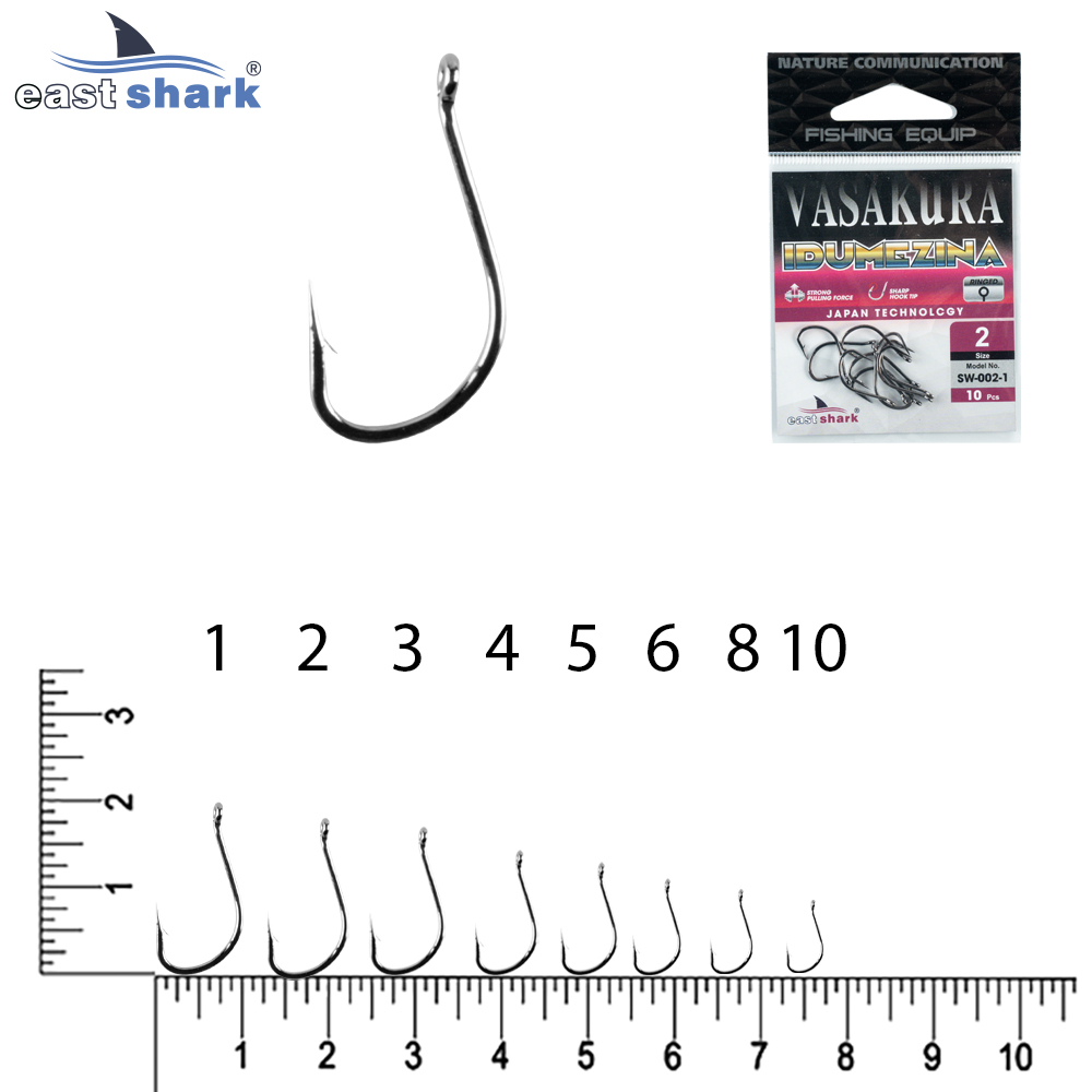 Крючки NEW EastShark Vasakura IDUMEZINA № 4 BL