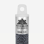 Японский бисер TOHO Demi 11/0 (№81), металлизированный, непрозрачный глянцевый