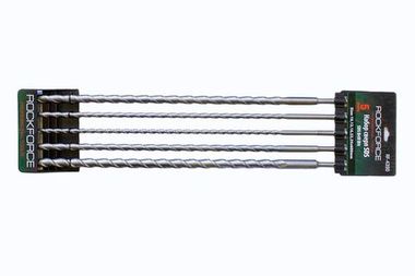 Набор сверл SDS, 5пр.(10,12,16,22,25х600мм),на пластиковом держателе RockForce##Rock FORCE RF-4390