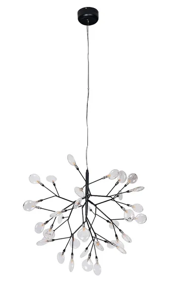 Подвесная люстра EVITA EVITA SP36 BLACK/TRANSPARENT Crystal Lux