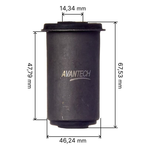 Сайлентблок переднего нижнего рычага задний Avantech ASB0505