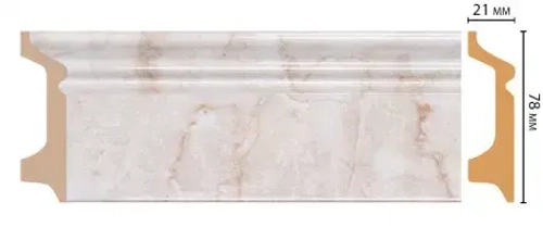Плинтус напольный DECOMASTER D122-80ДМ (78*21*2400мм)
