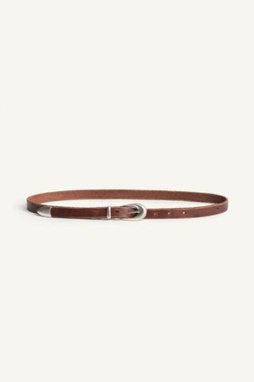 ZARA КОЖАНЫЙ РЕМЕНЬ, КОРИЧНЕВЫЙ