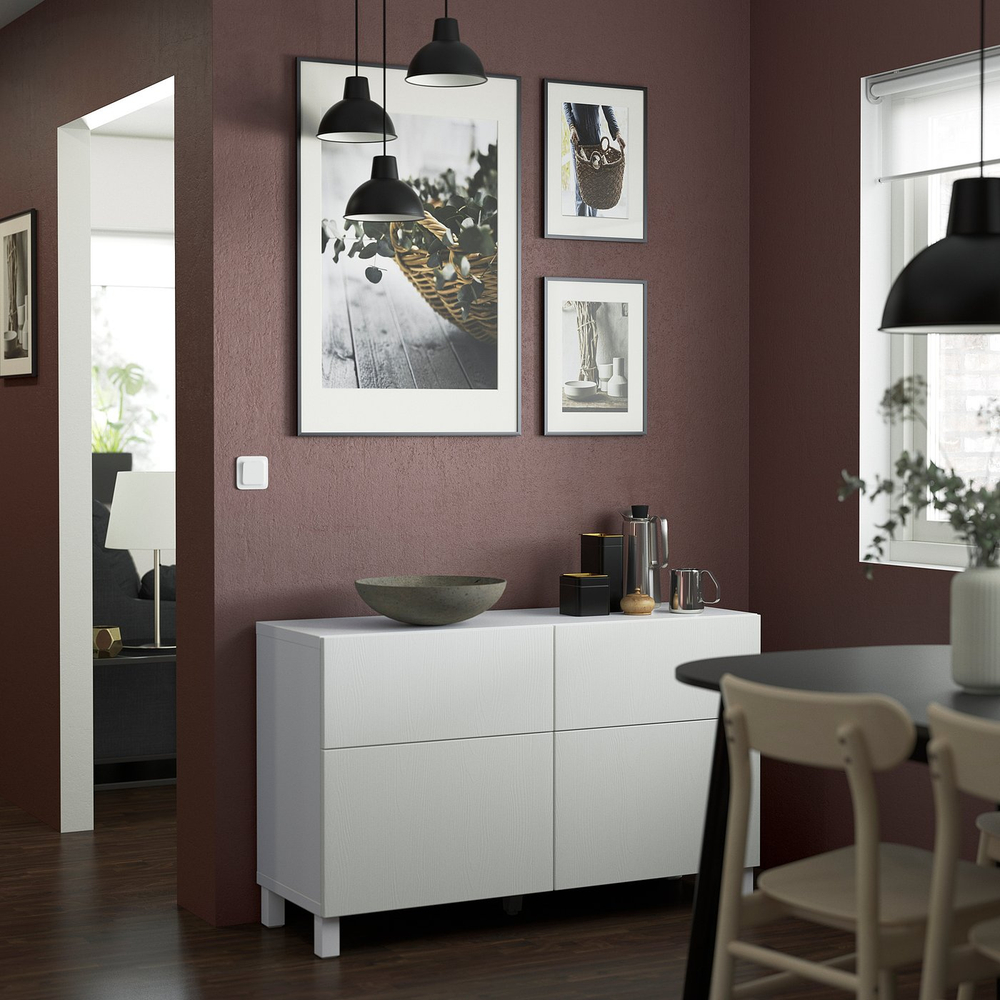 IKEA STUBBARP  (ИКЕА СТУББАРП)  -  Ножка - белый