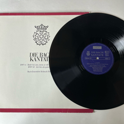 Винтажная виниловая пластинка LP J. S. Bach И. С. Бах, Helmuth Rilling, Die Bach Kantate Кантаты, BWV 6, BWV 85 (Германия 1981)