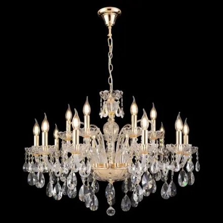 Люстра Crystal Lux MONICA SP10+5 GOLD 2502/315