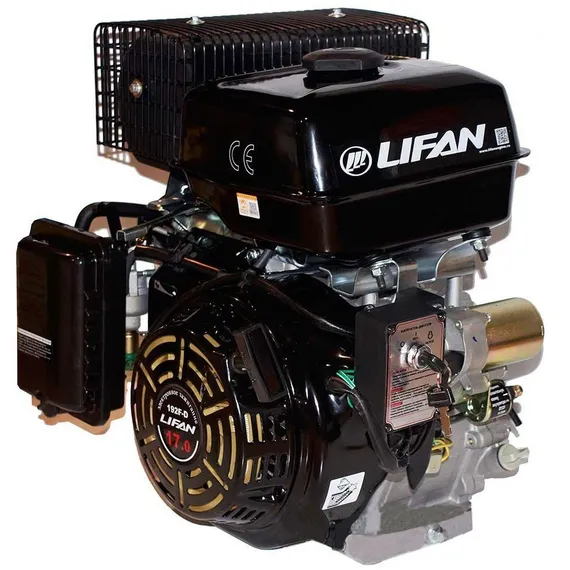 Двигатель бензиновый "LIFAN" 192FD (17 л.с., эл стартер, катушка 11 А)
