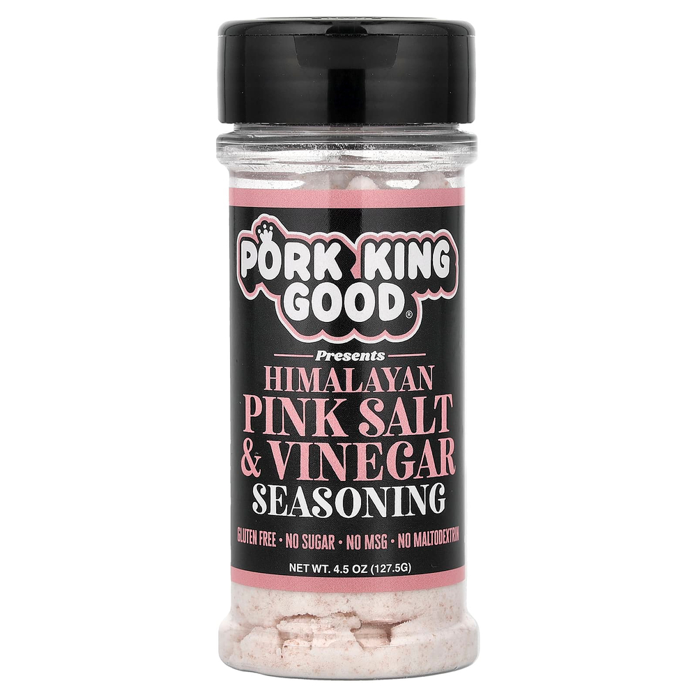 Pork King Good, Гималайская розовая соль и уксус, 127,5 г (4,5 унции)