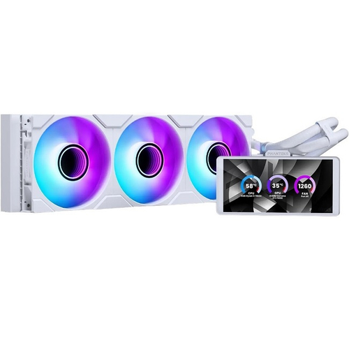 Система водяного охлаждения Phanteks Glacier One 360M25 G2 6” LCD ARGB, белый (PH-GO360M25G2LCD_DWT01)