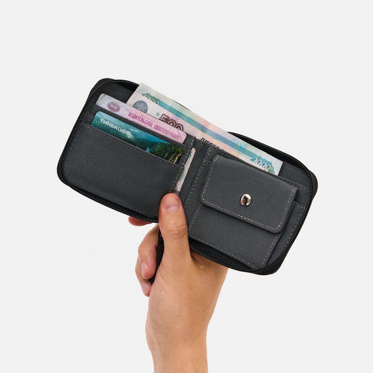 Кошелек ANTEATER ZIP-WALLET, серый