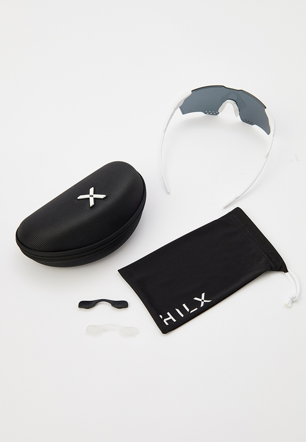Спортивные очки с диоптриями HILX Gladiator (L) / Shiny White / Gold Mirror Lens