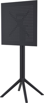 Стол пластиковый барный складной Siesta Contract Sky Folding Bar Table 60, черный