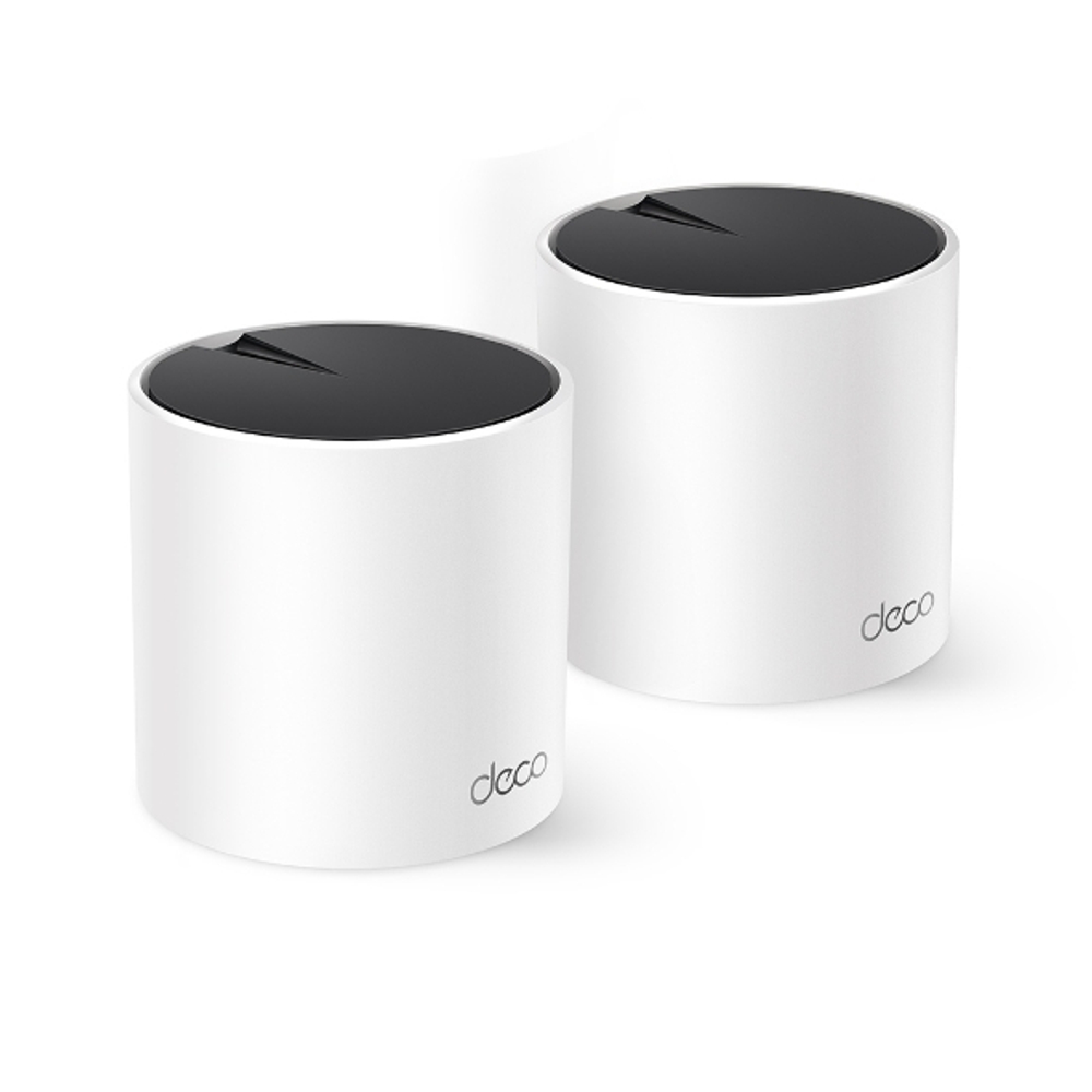 Беспроводной маршрутизатор TP-Link Mesh Deco X55 802.11ax, 3000(574+2400) Мбит/с, 2.4ГГц и 5ГГц, 2xLAN (2-pack)