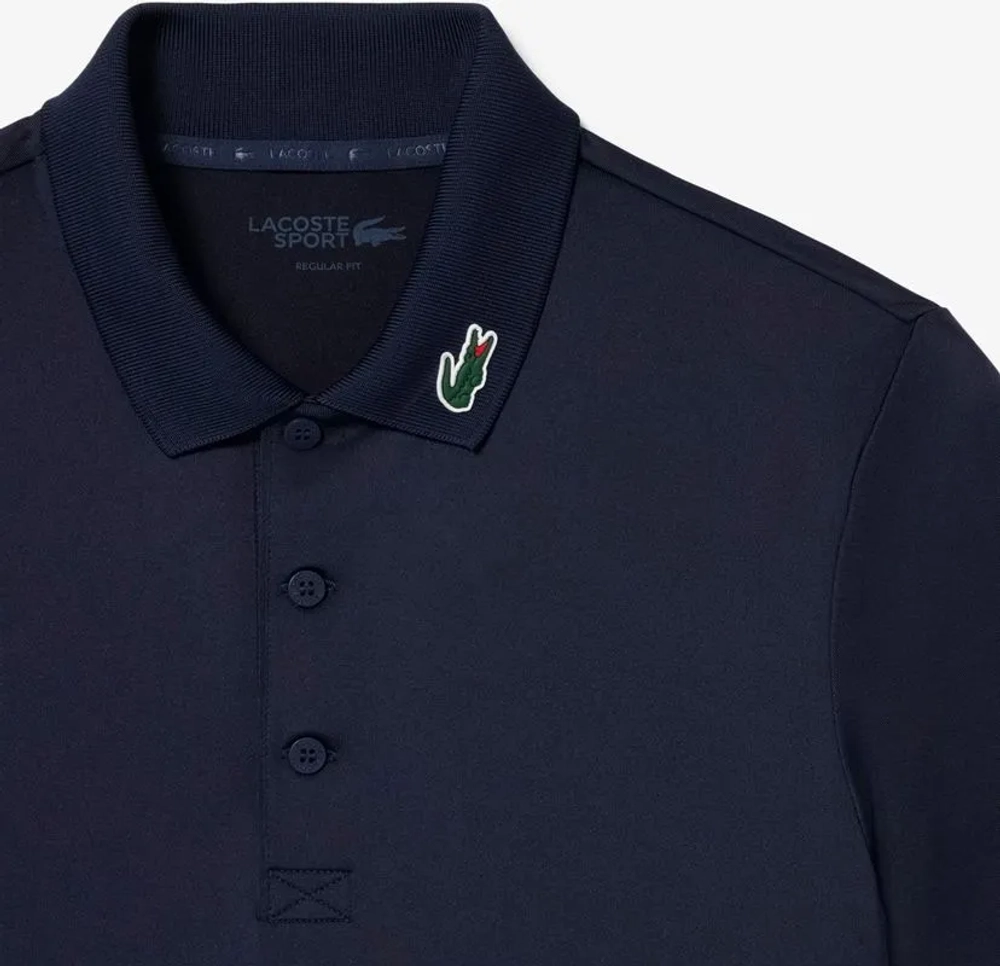 Мужское теннисное поло Lacoste Ultra Dry Stretch Golf - midnight blue