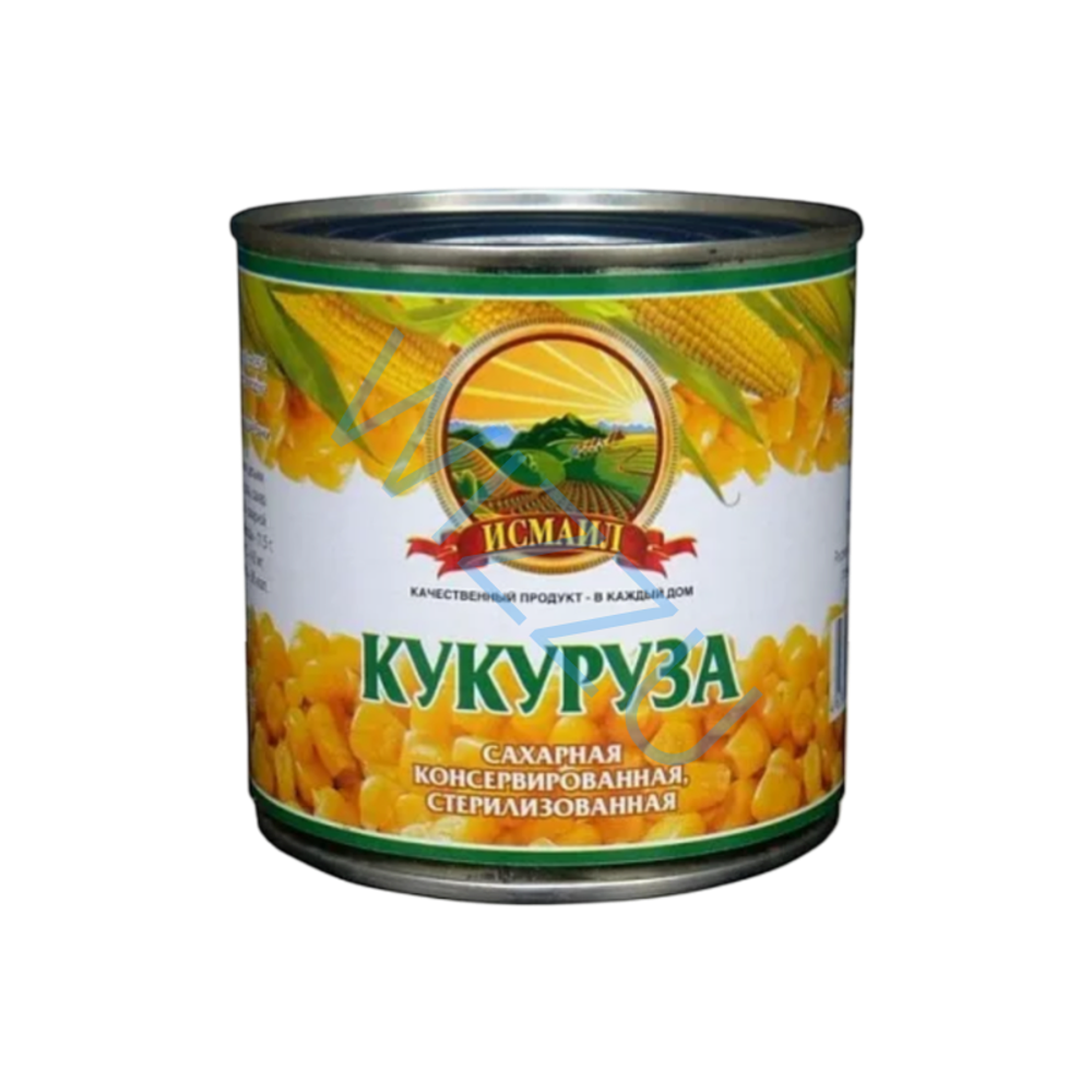 Кукуруза Исмаил сахарная консервированная стерел ж/б 425гр