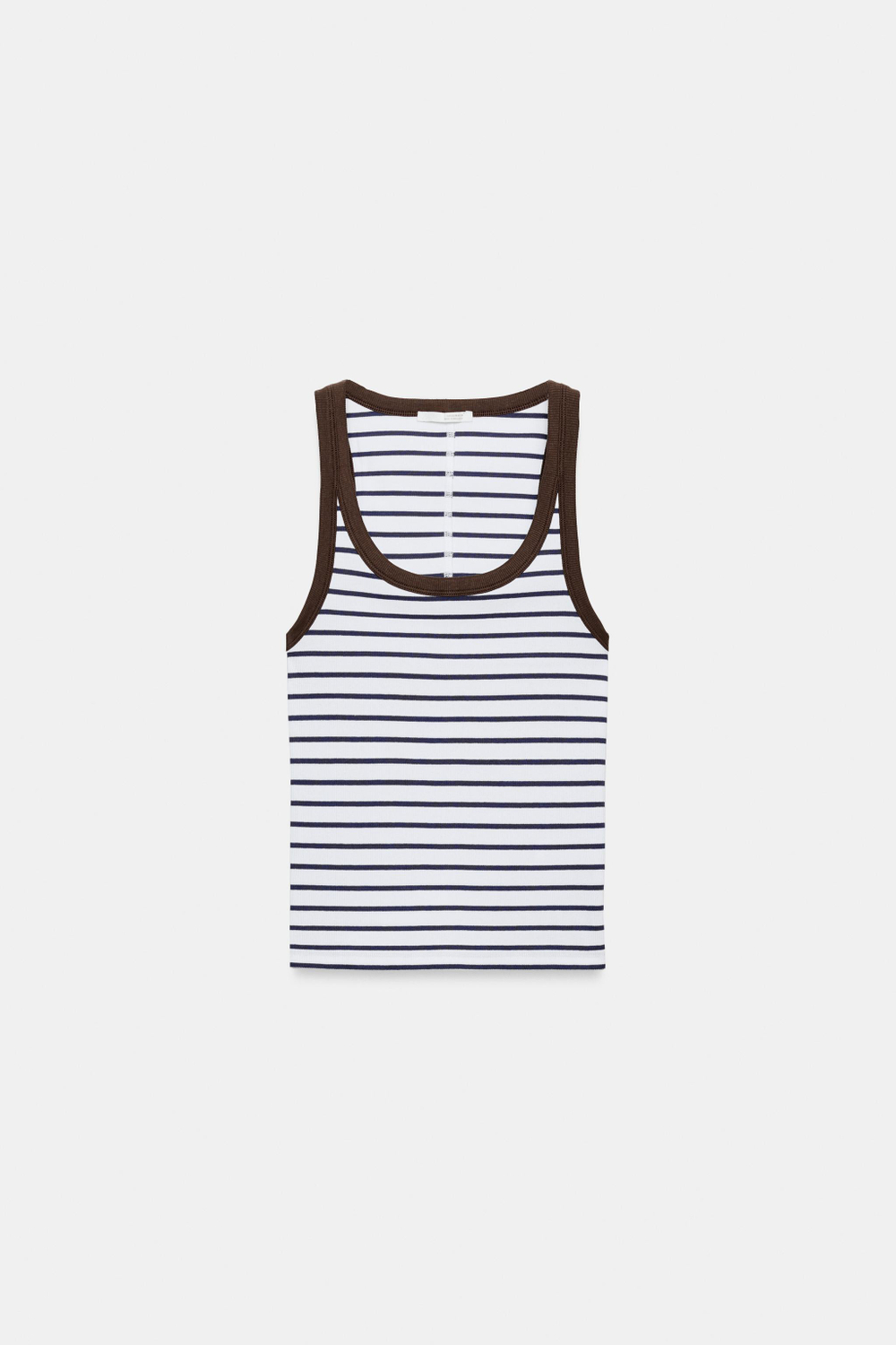 ТОП В РУБЧИК БЕЗ РУКАВОВ — ZARA