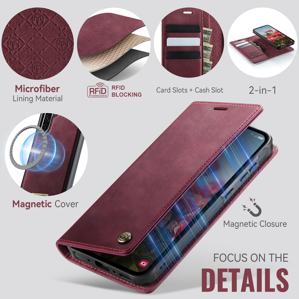 Чехол-кошелек CaseMe 2 in 1 MagSafe Samsung Galaxy A36