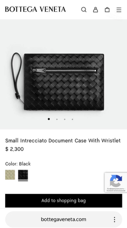 Клатч Bottega Veneta